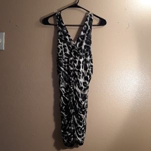 Cute Leopard Print Bodycon Club Dress